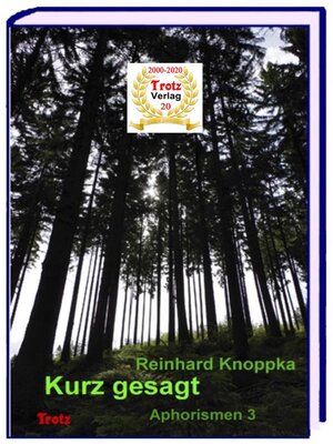 cover image of Kurz gesagt--Aphorismen 3